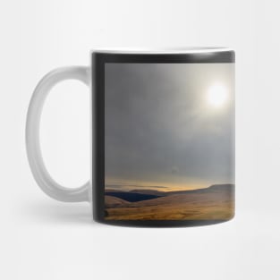 Fan Fawr in the winter sun, Brecon Beacons National Park Mug